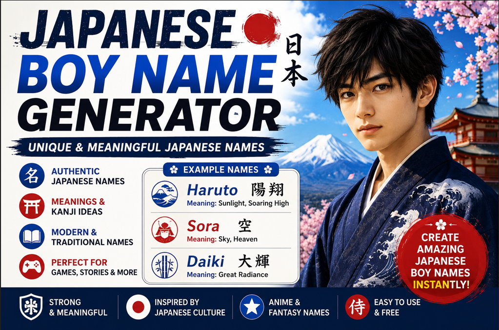 Japanese Boy Name Generator